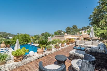 authentic villa, san augustin, ibiza, villa with pool
