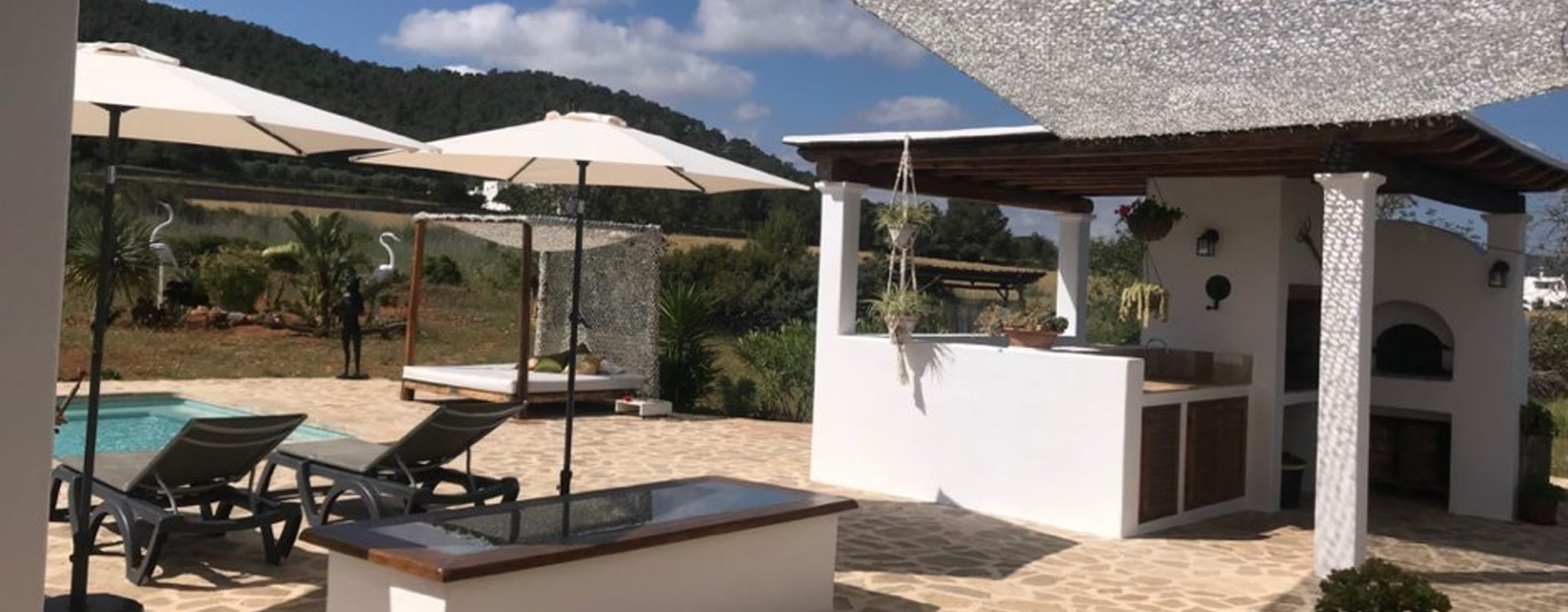Villa Finca Gertrudis te huur op Ibiza - Terras